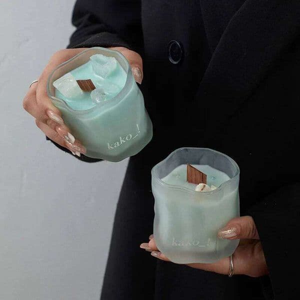 Frosted Crystal Aromatherapy Girly Niche Fragrance Candle, Fairy-Like Atmosphere Gift, Birthday Gift for Friends X260120