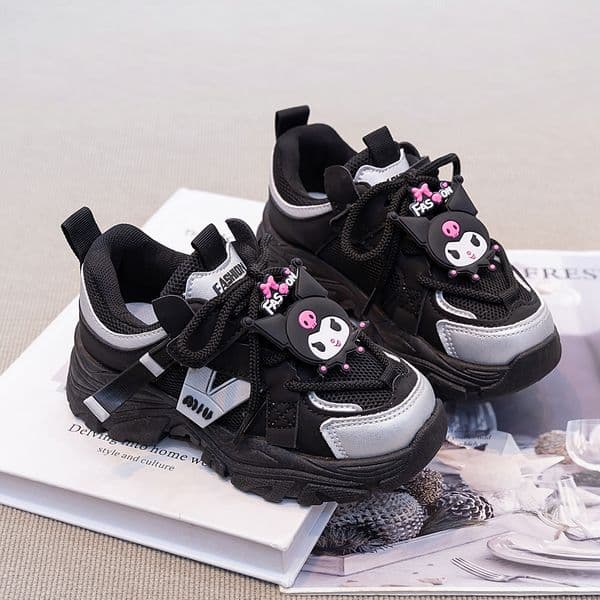 Fashion big Girls Chunky Sneakers Outdoor Running Kids Casual Shoes Breathable Lightweight school Walking Shoes Free shipping