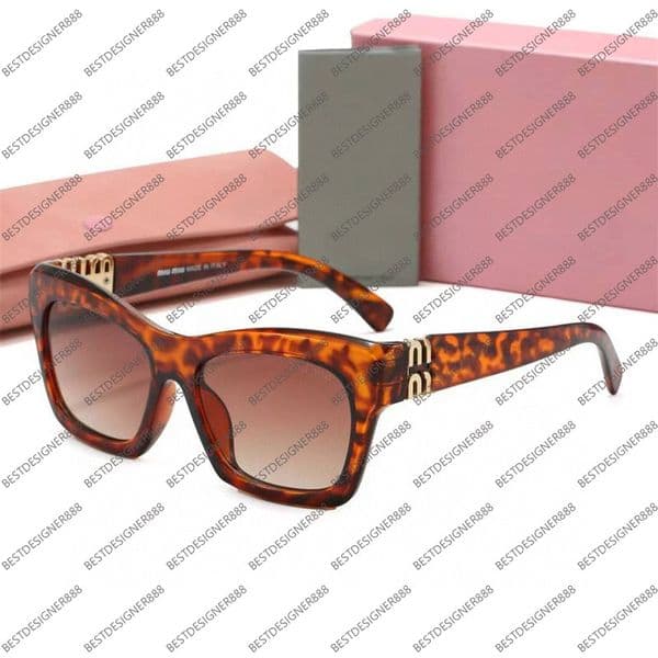 Sunglasses For Women Designer Luxury Glasses Mu High Quality Oval Eyewear MIuIuu Sunglasses Fashion Ladies Cat Eye Woman Glasses Lady Rectangle Eyewears