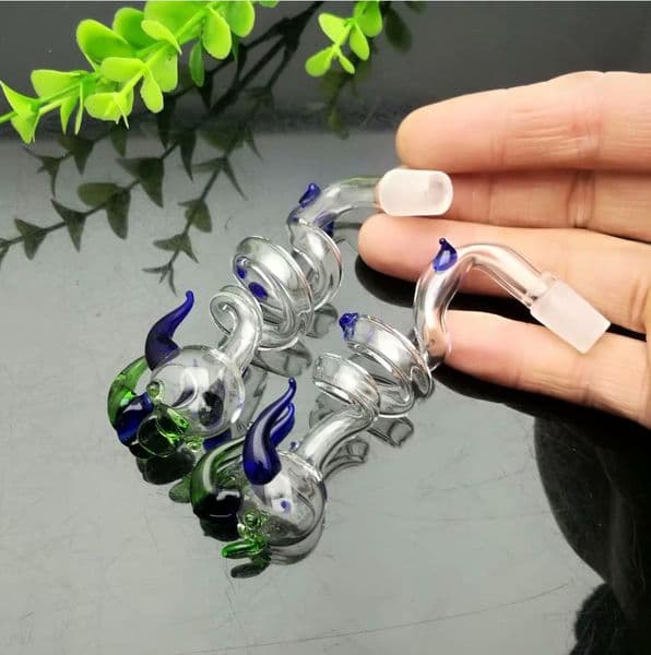 Smoking Pipes Aeecssories Glass Hookahs Bongs Colorful spiral faucet wok