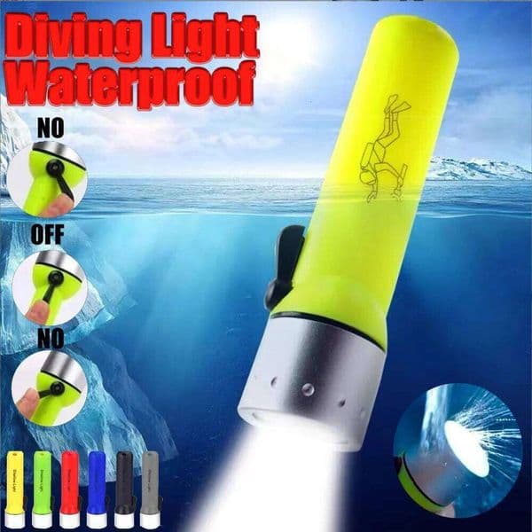 Outdoor Diving Powerful Flashlight on the Battery Mini Portable Lighting Lights High Lumen LED Waterproof Flashlightight Lantern X260120