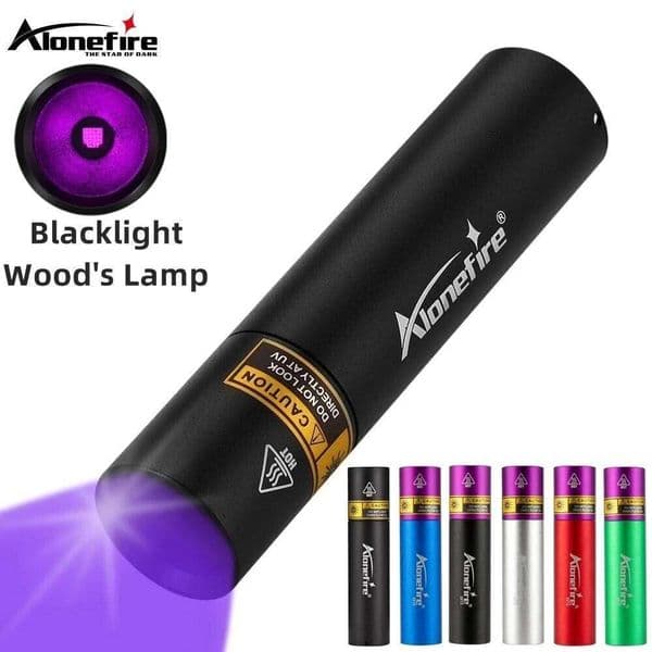 Mini 365nm UV Black light Flashlight USB charging Wood's Lamp Pets Urine Cat Tinea Money Ore Scorpion Nail polish Curing torch X260120