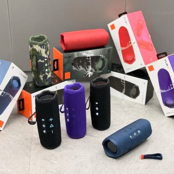 Top with Flip 7/6 portable Bluetooth speaker, Flip6powerful sound and deep bass, IPX6 waterproof + dust speaker Flip7