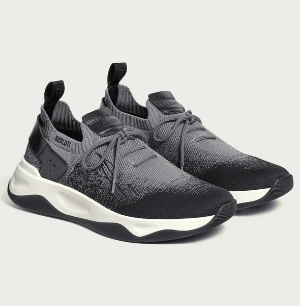 Top Luxury Men's Scritto Shadow Sneakers Nylon and Calf Leather Trainers Lightweight Rubber Outsole Trainers Party Wedding Dress Skateboard Walking EU38-46