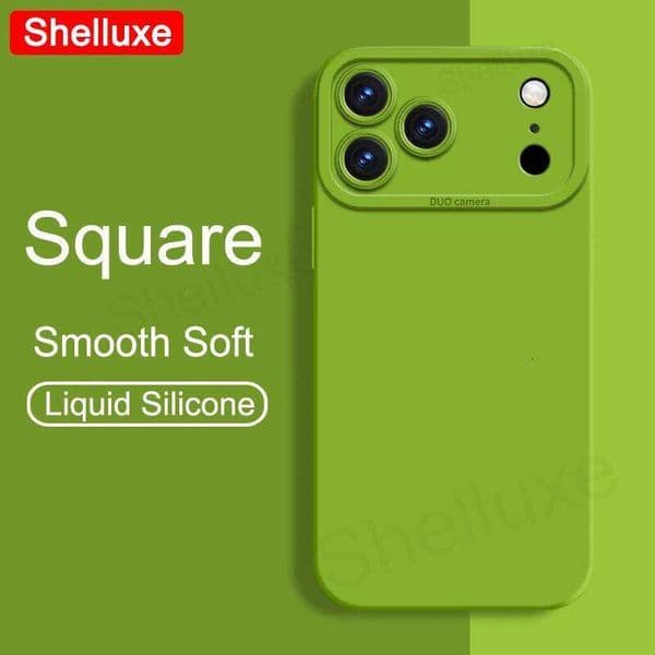 Pro Max Case Shelluxe Square Liquid Silicone Cover For iPhone 17 Air iPhone17 ProMax Silky Feel Soft Phone Cases Z260121