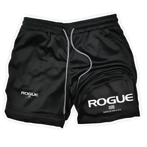 Rogue Gyms Mens Sports Shorts Four Seasons Sportswear 2in1 Double Layer Tight Shorts Sports Shorts 260114BANJIA