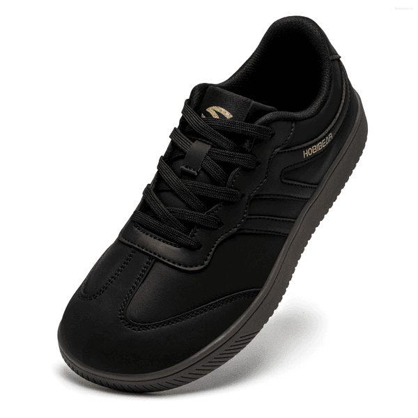 Casual Shoes HOBIBEAR Unisex Wide Toe Artificial Leather Sneakers Lace Up Retro Fashion For Women Men