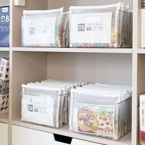 Toy storage Children's building blocks small toys special sorting transparent gauze zipper mesh bag 26W0121