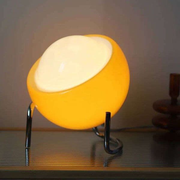 Medieval Bauhaus Indoor Table Living Room Bedroom Bedside Glass Creative Decoration Desk Lamp Nordic LED Retro Night Lights C260121