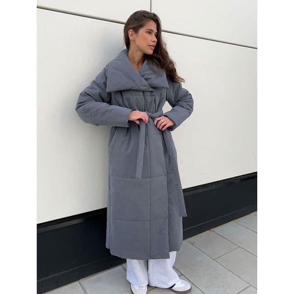 Long Cotton Jacket 2026 Winter New Loose Casual Warm Long Stand Collar Cotton Coat
