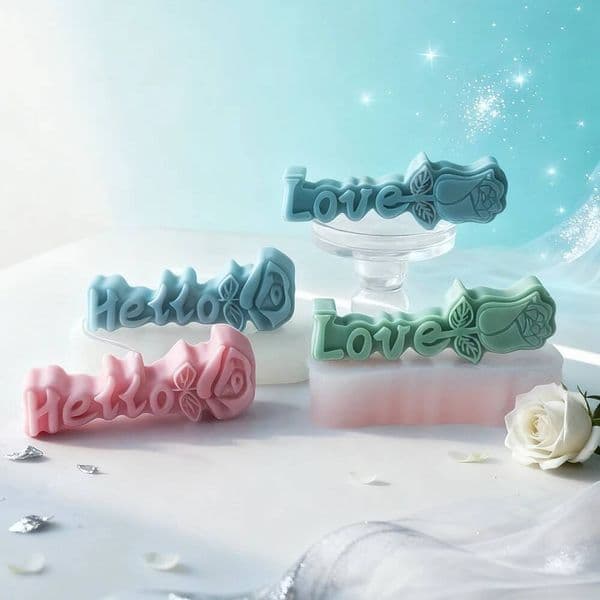 Bestseller Valentine's Day Rose Flower Handmade Gift Aroma Gypsum Silicone Mold Candle Making Supplies ddmySat