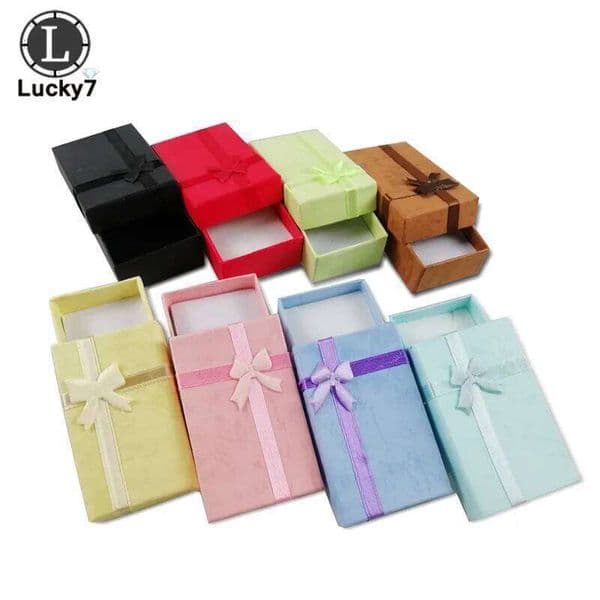 Assorted Colors 108pcs/lot Jewelry Sets Display Necklace Earrings Ring Packaging Gift Box Storage Organizer 26Y0122
