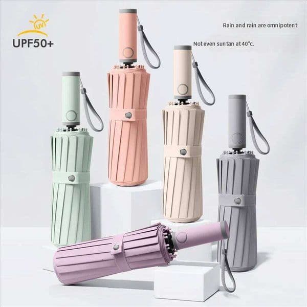 16-bone large-size fully automatic sunshine dual-purpose umbrella adult parasol protection for men rainstorm 26Y0121