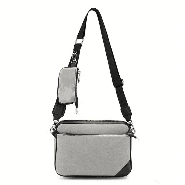 Casual Business Shoulder for Men PU Leather Messenger Wide Strap Square Plaid Designer Male Sling Bag lvslys The tote luxury designer bag crossbody bags aa