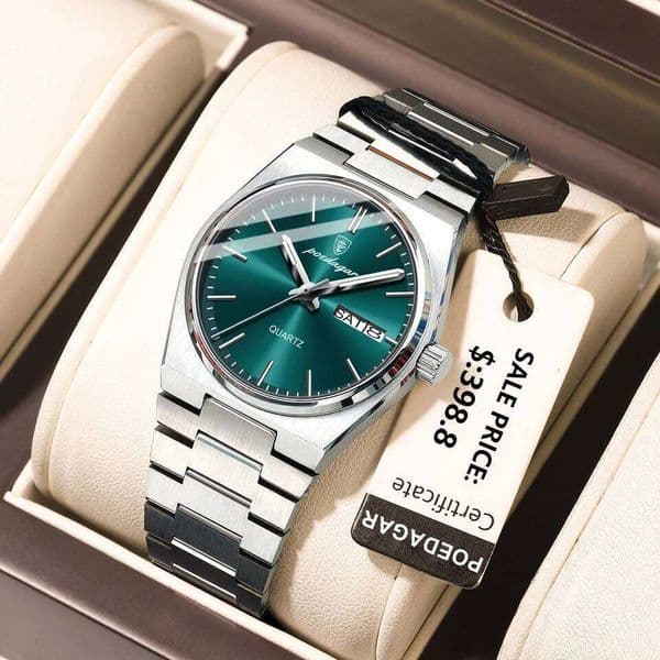 POEDAGAR Luxury for Woman Ladies Elegant Quartz Watch Waterproof Luminous Date Week Stainless Steel Women's Watches Clock 26W01122