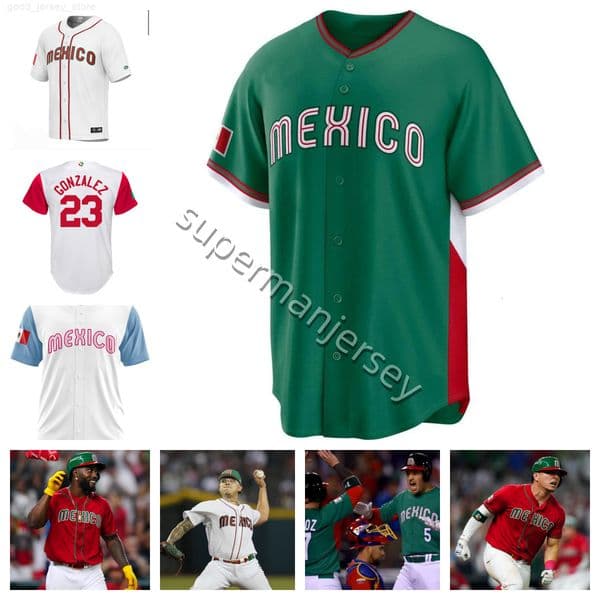 56 Randy Arozarena Mexico 2026 WBC Jersey World Baseball Classic Jarren Duran Luis Urias Taijuan Walker Alejandro Kirk Patrick Sandoval Alec Thomas men