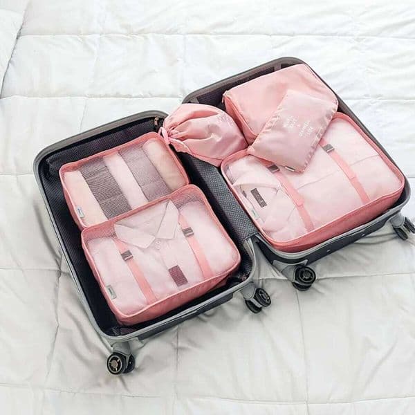 Seven-piece set, luggage, clothing organization bag, travel clothes underwear sorting and storage bag 26Y0122