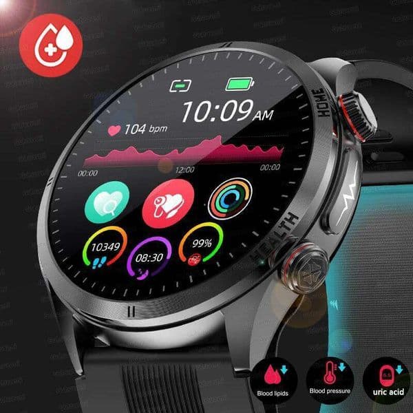 Sapphire Glass AMOLED Smart Watches ECG Oxygen Blood Pressure Air Pump Sport Health Tracking Smartwatch NFC 26Y0122