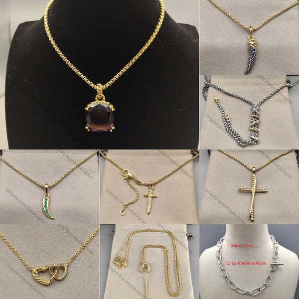 Designer Necklace Cross Snake Shaped 50cm Spiral Pendant Love Woman Necklaces Delicate Trendy Female Ornaments Extravagant Women Gold Silv L260611E4R7