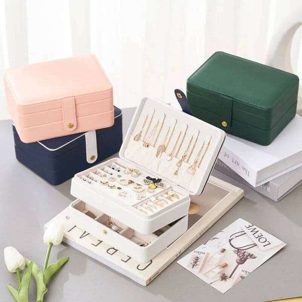 Jewelry velvet large capacity high-end exquisite jewelry storage ring earrings earring box light luxury anti-oxidation 26Y0122