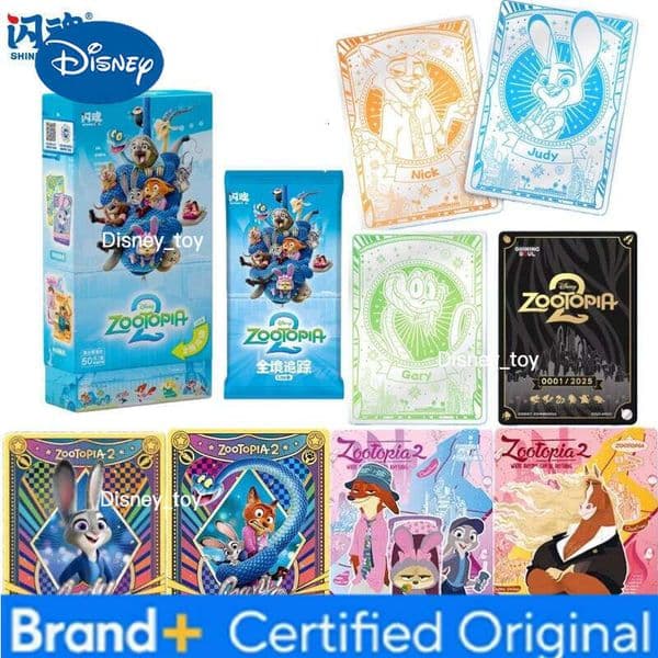 Disney ShiningSoul New Product: Zootopia 2 Official Movie Tracker Lite Edition Collectible Cards Anime Merchandise Holiday Gifts H260122