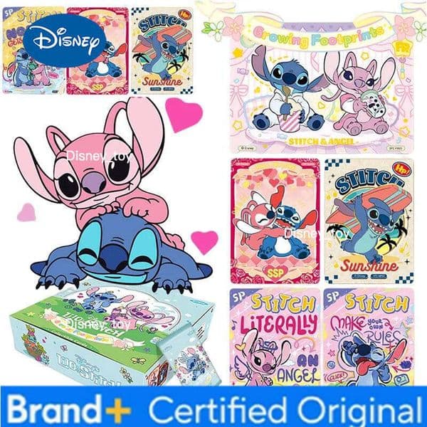 Disney Cards Booster Box Lilo & Trading Game Stitch Angel Fun Collection Card Children Toy Gift H260122