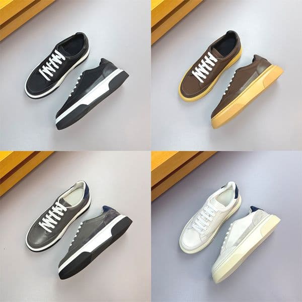 Brands Luxury Gancini Shoes For Men Genuine Leather Gancio Sneakers Grained Calfskin Trainers Skateboard Walkings Suede Casual Shoes 1040