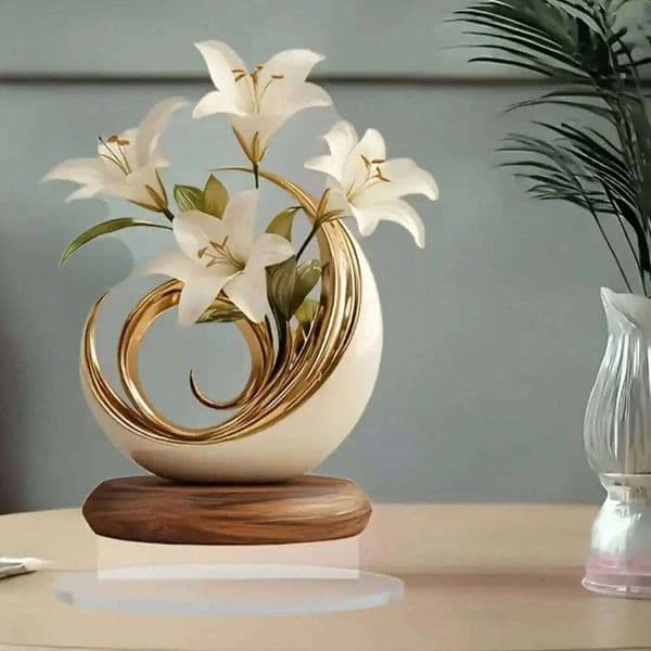 1 piece of lily decoration ornament suitable for living room desktop and office decoraValentine Day wedding decor gifts 26H0122