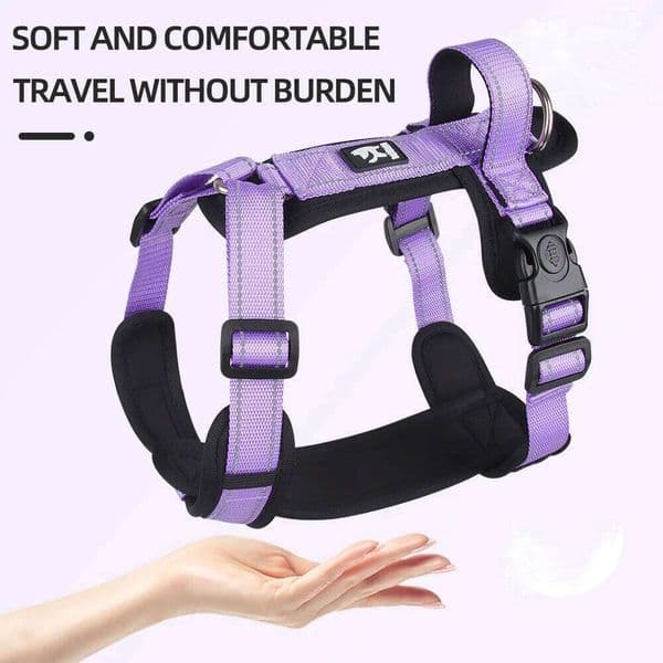 Anti-Escape with Handle Reflective Nylon Dog Harness Vest for Small Medium Dogs French Bulldog Walking Pet Supplies 26W01123