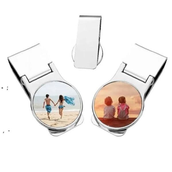 Wholesale Party Favor Gifts Metal Sublimation Coin Clips DIY Design Blank Money Clip Credit Card Cashes Holder Mens Fashion Travel Accessory