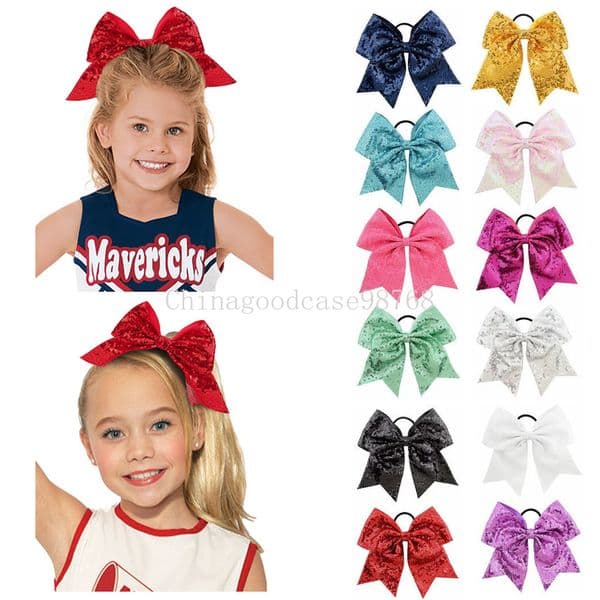 Girls Bowknot Elastic Ties Ropes Durable Festive Christmas Decor Bowknot Hair Ties Ponytail Accessories