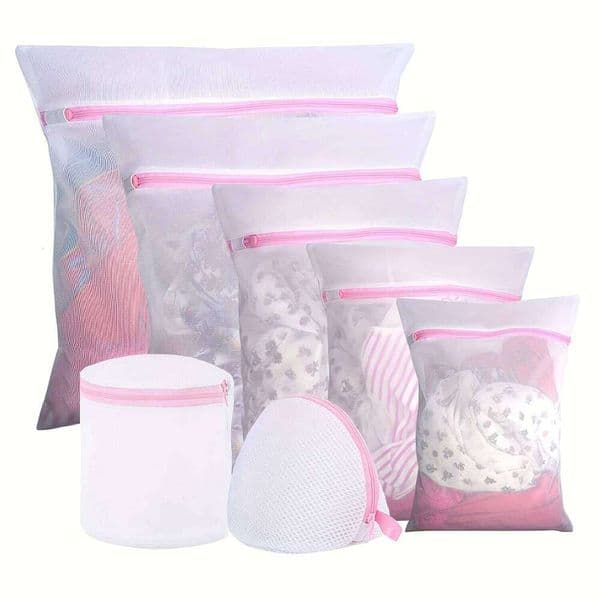 7-piece Mesh Laundry Travel Storage Clothing Washing Bag, Suitable For Laundry, Shirts, Bras, Stockings, Underwear 26Y0123