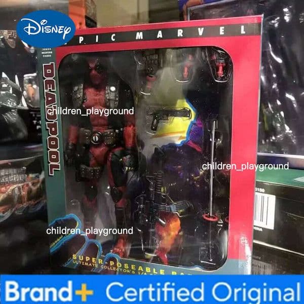 Disney Cartoon Deadpool Action Figure PVC Collection Avengers X-Men Desktop Model Ornaments Movable Toy Children Birthday Gifts H260123