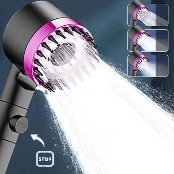 head Filter with Four Modes Bathroom Head Massage Accessories Shower Knobs Home Furnishings 26Y0123