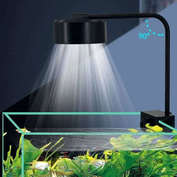 3 Color Modes Mini Clip-on Lamp 90 Degree Bend Energy Saving LED 8W USB Aquarium Plant Light 26L0123