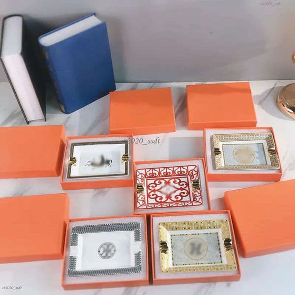 Deluxe Letter Ceramic Ashtray Gift Set (Small, Medium, Large) - A modern and elegant ashtray suitable for offices, homes, hotels, and holiday gift boxes
