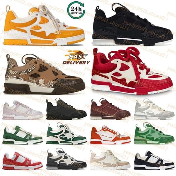 Top Man designer sneakers Luxury Casual Shoes Genuine Running leather classic dermis brand skateboard calfskin men fashion trainer skate shoes size38-46 N23