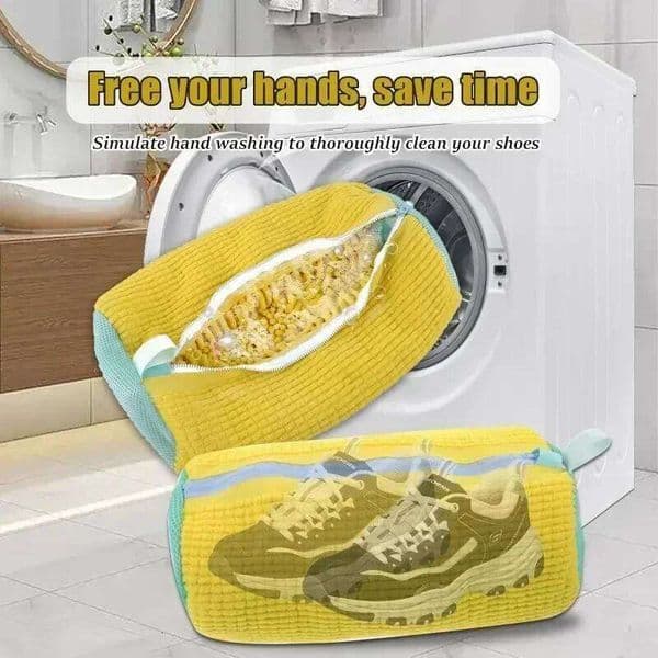 1/2PCS Wash Padded Net Protector Fluffy fibers Polyester Washing Shoes Machine Laundry Bag Drying Bags 26Y0123