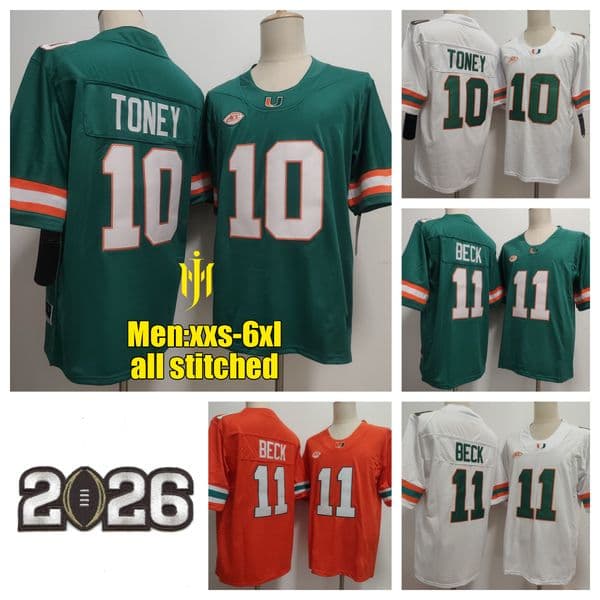 #10 MALACHI TONEY #11 Carson Beck 2026 football jerseys - all stitched men women youth all size xxs-6xl