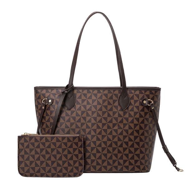 Lacel Urwebin 2026 fashion classic printed tote bag large capacity commuting and leisure composite bag for woman