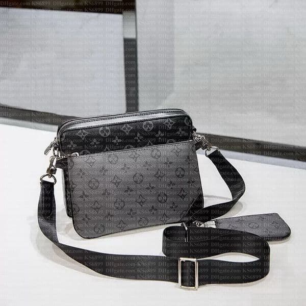 Designer bag Fashion 3 PCS SETS Crossbody Bag Wallets Leather Patchwork New Men Women Handbag Trio Shoulder Bags Designer Handbags Bags Wallet Phone Purse Wallet