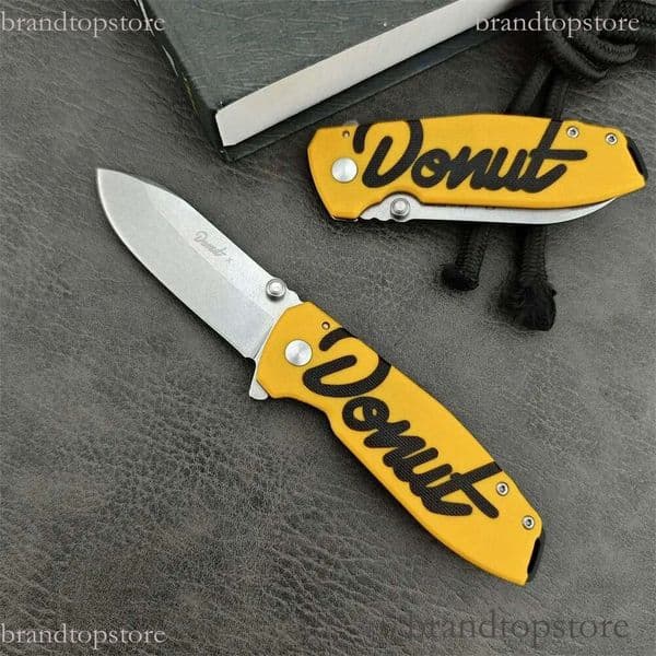 Multi-tool Donut X Squid Ball Bearing Folding Knife D2 Steel G10 Handle Portable Outdoor Defense Tactical Survival Knives Utility EDC knife Tools 15535 3300