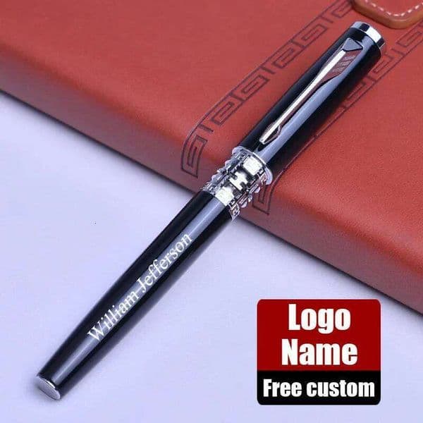 Luxury Metal Ballpoint Sculpture Pattern Roller Pen Office Stationary 0.7mm Business Writing Customized Name Text Logo Gift 26Y0126