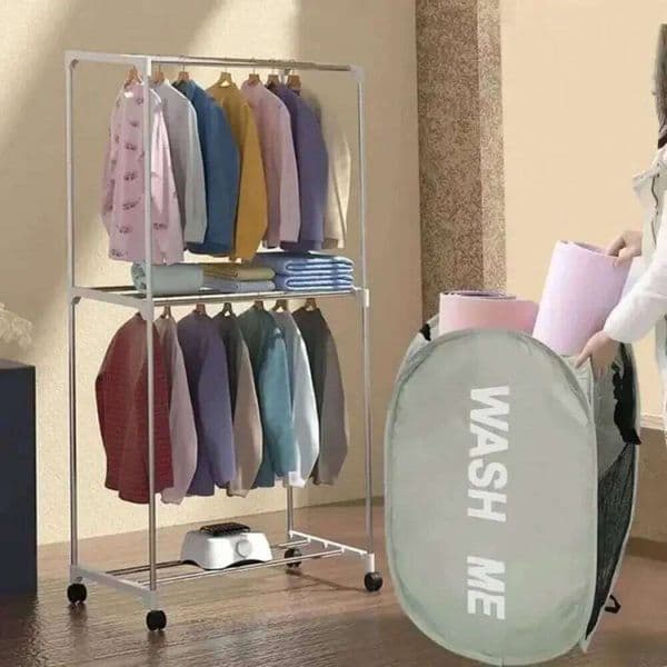 Mesh -up Laundry Foldable Dirty Clothes Basket, Large Capacity Storage Basket 26Y0125