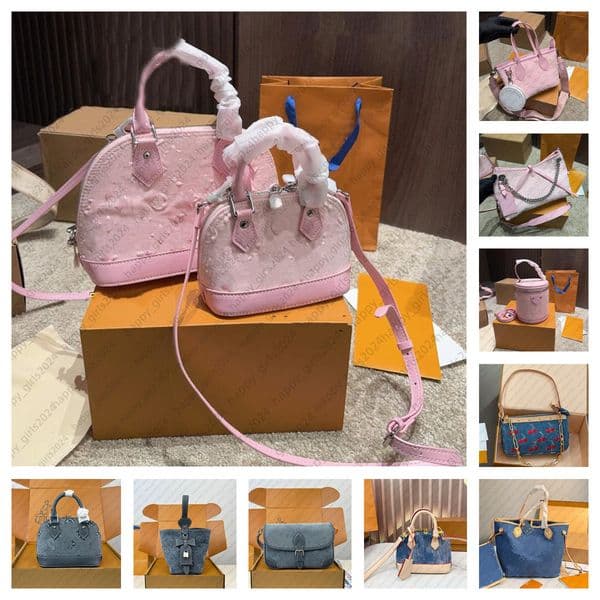 Luxury Spring 2026 Denim Bag Designer bag Carry all Chains bag Pink bluse denim Nevers tote fulls bag Crossbody Diane Purse Hobos Shoulder bag Totes Handbag Backpack
