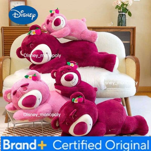 Disney Hot Anime Story Lots-O-Huggin Toy Kawaii Lying Sleeping Lotso Bear Plush Soft Stuffed Pillow Birthday Gift H2601261