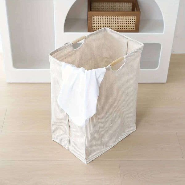 Extra Large Bohemian Fabric with Handles Freestanding High Stool Dirty Clothes Hamper - Laundry Basket 26H0126