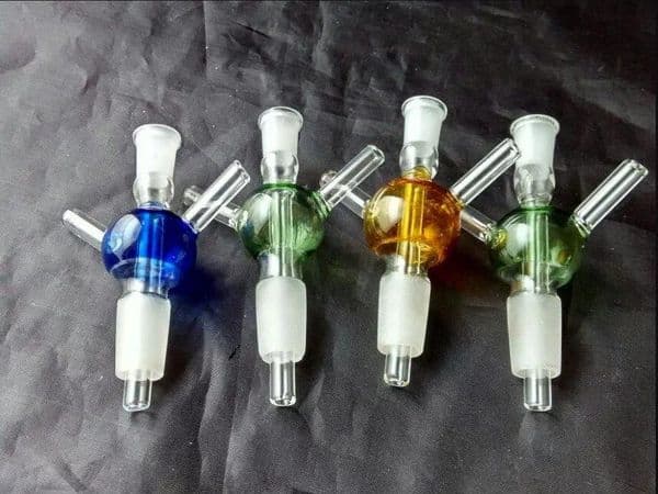 Three - Way Round Ball Wholesale Glass Bongs Oil Burner Glass Pipes Water Pipes Rigs Smoking