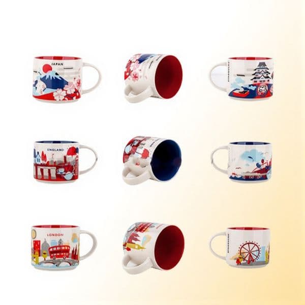 14oz Capacity Ceramic City Mug Japan Cities Best Coffee Mug Cup with Japan City