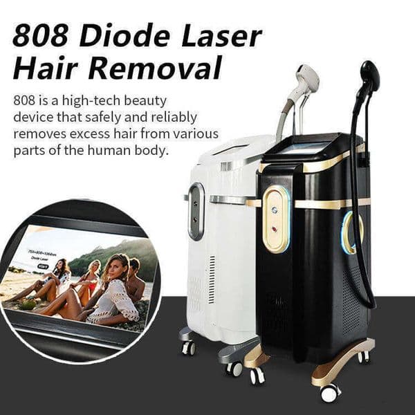 Hot Sale 808 Diode Laser Hair Removal Ice Point Painless Treatment 755 + 808 + 1064 Diode Skin Rejuvenation Permanent Depilation Powerful Laser Machine